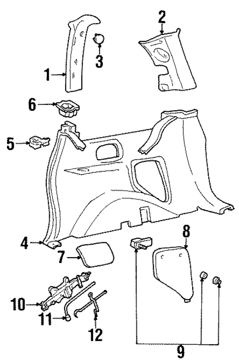 Windstar INTERIOR TRIM - SIDE PANEL