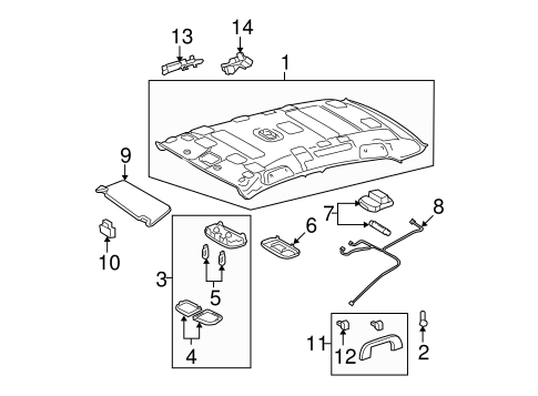 BODY/INTERIOR TRIM - ROOF for 2008 Toyota Yaris #1