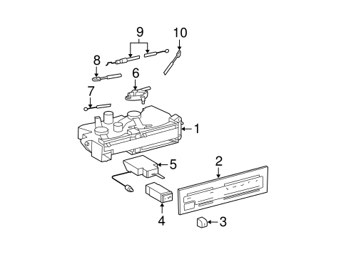 HVAC/CONTROLS for 1997 Toyota Tacoma #1