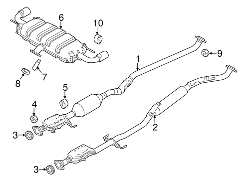 EXHAUST COMPONENTS for 2013 Mazda CX-5