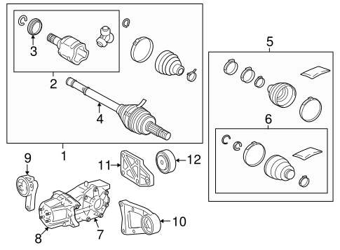 REAR SUSPENSION/AXLE & DIFFERENTIAL for 2013 Toyota RAV4 #1