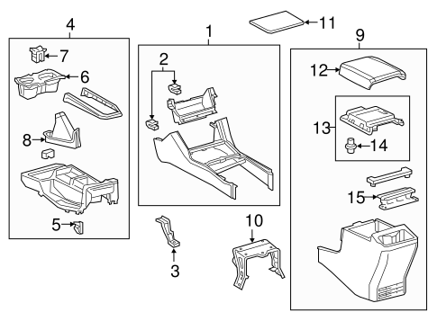 BODY/CONSOLE for 2016 Toyota Tacoma #2