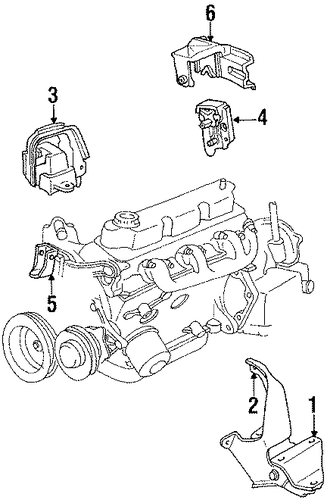 New Yorker ENGINE & TRANS MOUNTING