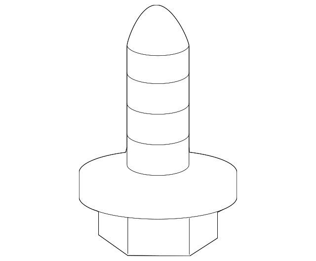 C2S6857 Деталь DOOR TRIM PANEL SCREW, RIGHT