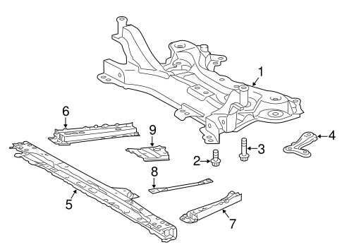 FRONT SUSPENSION/SUSPENSION MOUNTING for 2011 Toyota Prius #1