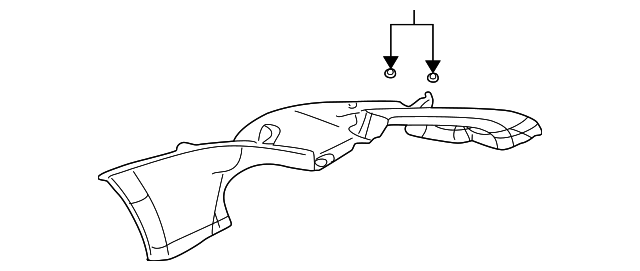 10445966 Деталь UPPER QTR TRIM, RIGHT