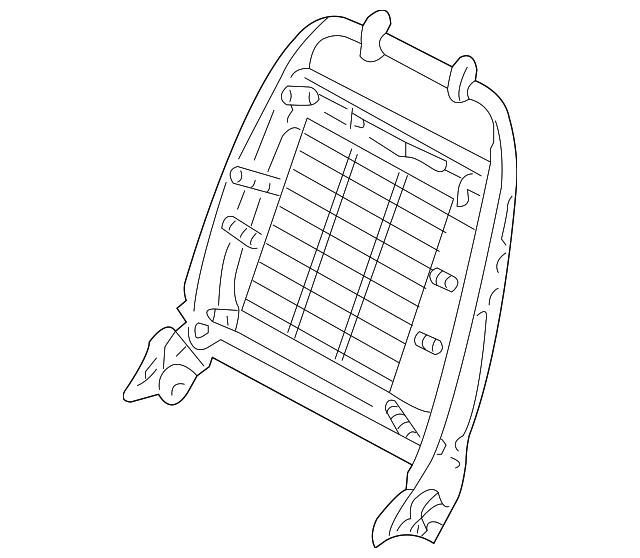 HFA105410 Деталь SEAT BACK FRAME, LEFT