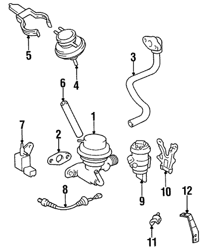 EMISSION SYSTEM/EGR SYSTEM for 1997 Toyota Paseo #1