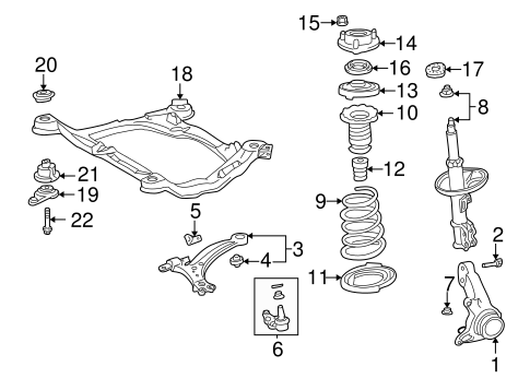 FRONT SUSPENSION/SUSPENSION COMPONENTS for 2002 Toyota Sienna #1