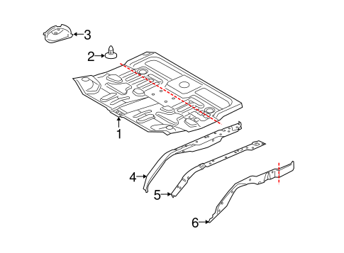 Range Rover Sport REAR FLOOR & RAILS