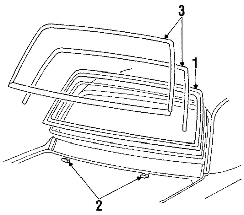 Town Car GLASS & HARDWARE - BACK
