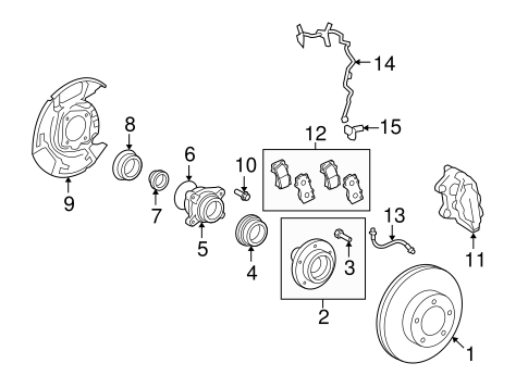 BRAKES/FRONT BRAKES for 2014 Toyota Sequoia #2