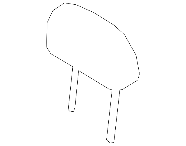 8A8Z-74610A60-B Деталь HEADREST, LEFT