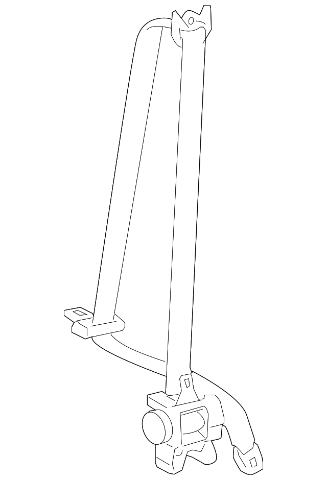 19204143 Деталь BELT & RETRACTOR, LEFT