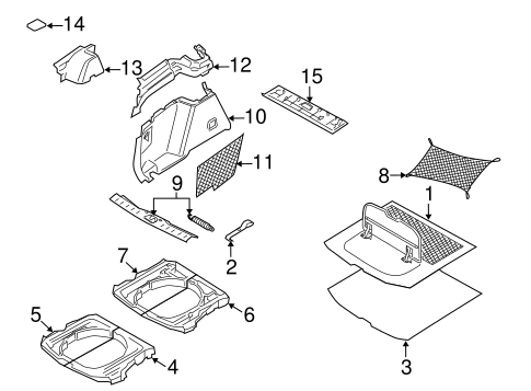 V50 INTERIOR TRIM - REAR BODY