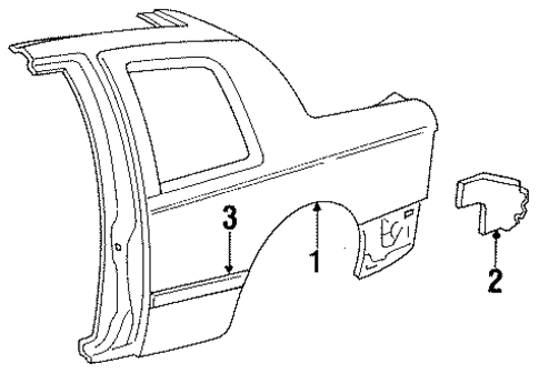 Cougar EXTERIOR TRIM - QUARTER PANEL