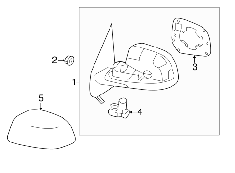 Body/Outside Mirrors for 2014 Nissan Versa #1
