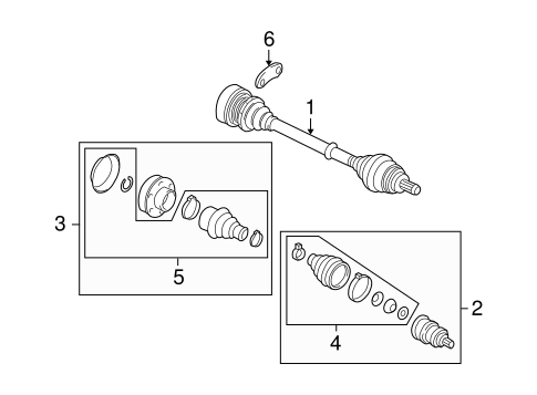 Drive Axles for 2016 Volkswagen Jetta #0