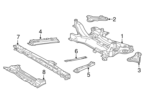 FRONT SUSPENSION/SUSPENSION MOUNTING for 2016 Scion iM #1