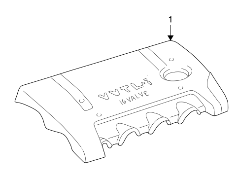 ENGINE/ENGINE APPEARANCE COVER for 2005 Toyota Corolla #1