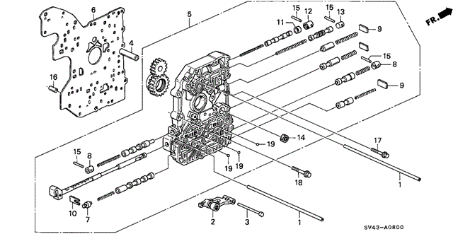 TRANSMISSION - AUTOMATIC/AT MAIN VALVE BODY for 1995 Honda ACCORD SEDAN #1