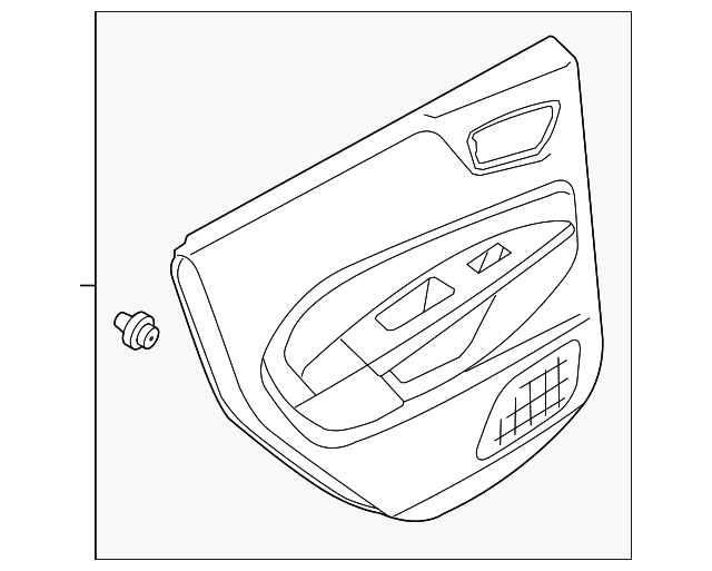 BE8Z-5427406-DA Деталь DOOR TRIM PANEL, RIGHT