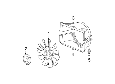 Cooling Fan for 2000 GMC Yukon #0