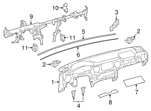 BODY/INSTRUMENT PANEL for 2016 Toyota Tacoma #1