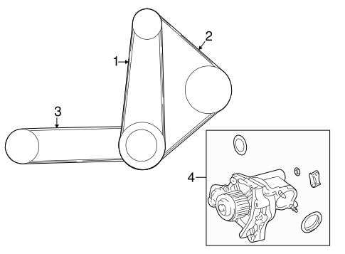 MAINTENANCE & LUBRICATION/BELTS & PULLEYS for 1997 Toyota Camry #1