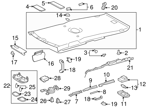 BODY/INTERIOR TRIM - ROOF for 2007 Toyota FJ Cruiser #1