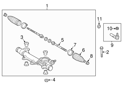 STEERING/STEERING GEAR & LINKAGE for 2016 Toyota Tacoma #2