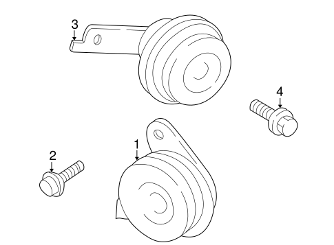 ELECTRICAL/HORN for 2004 Toyota Echo #2