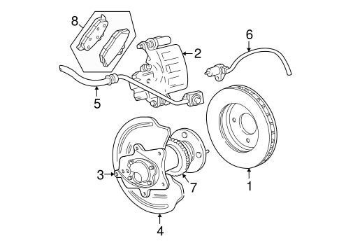 Brakes/Brake Components for 2006 Ford Mustang #1