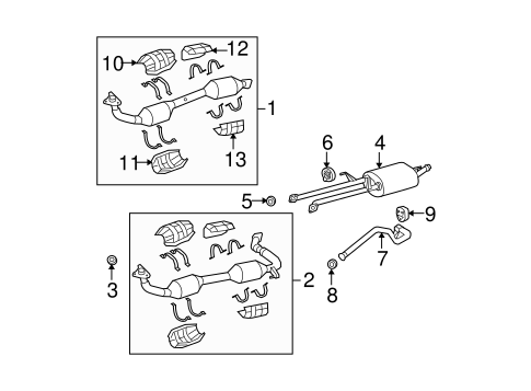 EXHAUST SYSTEM/EXHAUST COMPONENTS for 2012 Toyota Tundra #2