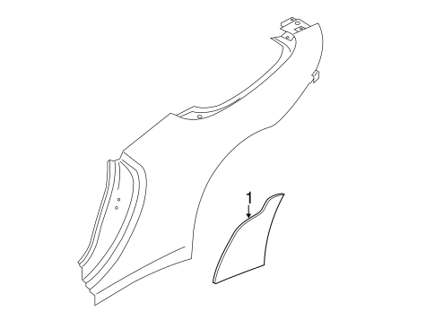 911 EXTERIOR TRIM - QUARTER PANEL