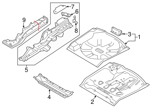 Discovery Sport REAR FLOOR & RAILS