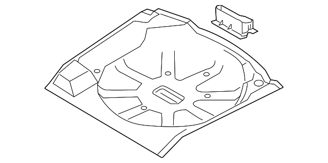 LR061129 Деталь REAR FLOOR PAN