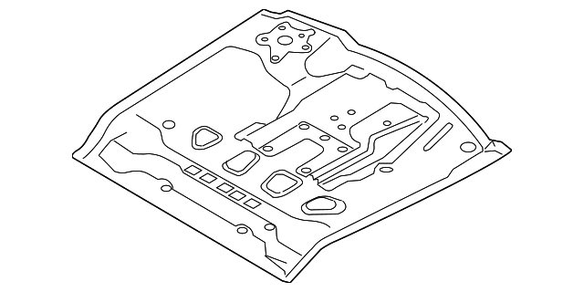 LR061127 Деталь REAR FLOOR PAN