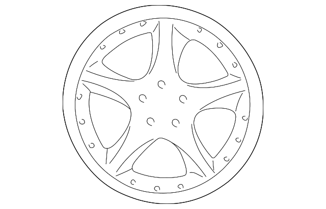 MXD6156AB WHEEL, ALLOY, LEFT