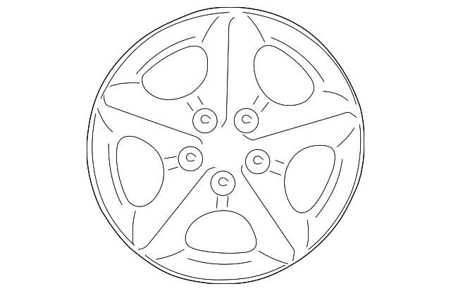 MJD6116AB WHEEL, ALLOY