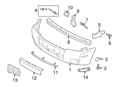 Mariner BUMPER & COMPONENTS - FRONT