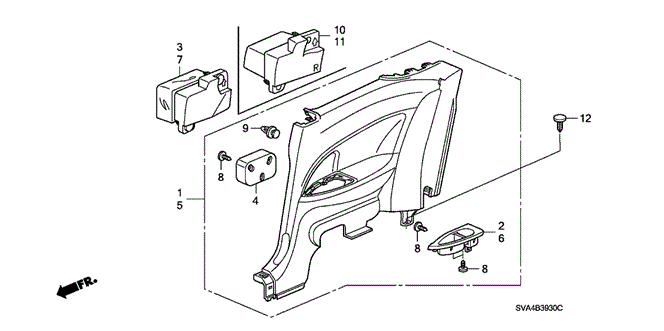 Interior/Bumper/Side Lining for 2006 Honda CIVIC COUPE #1