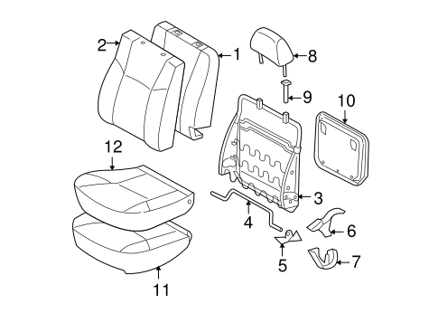 BODY/FRONT SEAT COMPONENTS for 2005 Toyota Tacoma #5