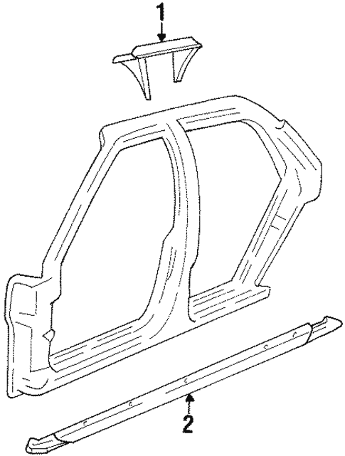 Exterior Trim - Pillars for 1998 Oldsmobile 88 #0