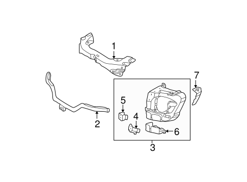 Radiator Support for 1998 Mercedes-Benz ML 320 #0