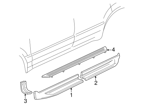 Body/Exterior Trim - Pillars for 2001 Ford Explorer #1