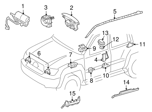 ELECTRICAL/AIR BAG COMPONENTS for 2010 Toyota Land Cruiser #2