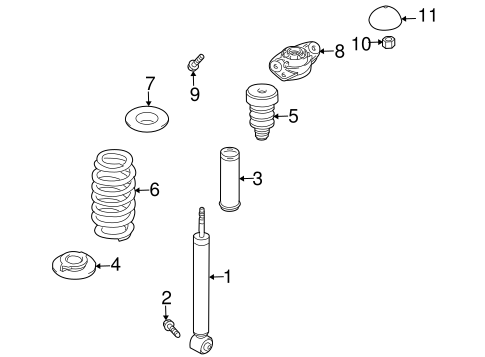 Rear Suspension/Shocks & Components for 2012 Audi TT Quattro #1