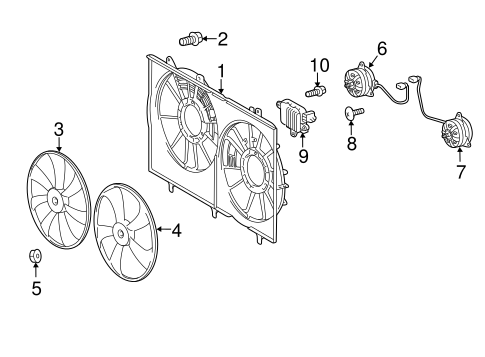 COOLING SYSTEM/COOLING FAN for 2013 Toyota Sienna #1