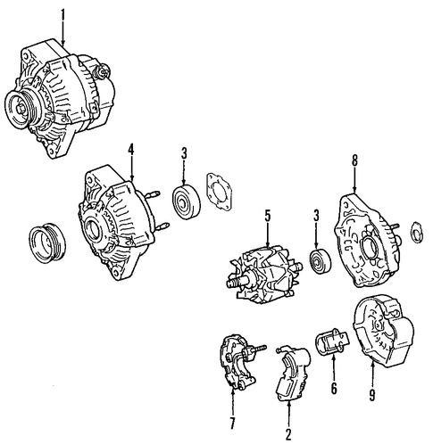 ELECTRICAL/ALTERNATOR for 2001 Toyota RAV4 #1